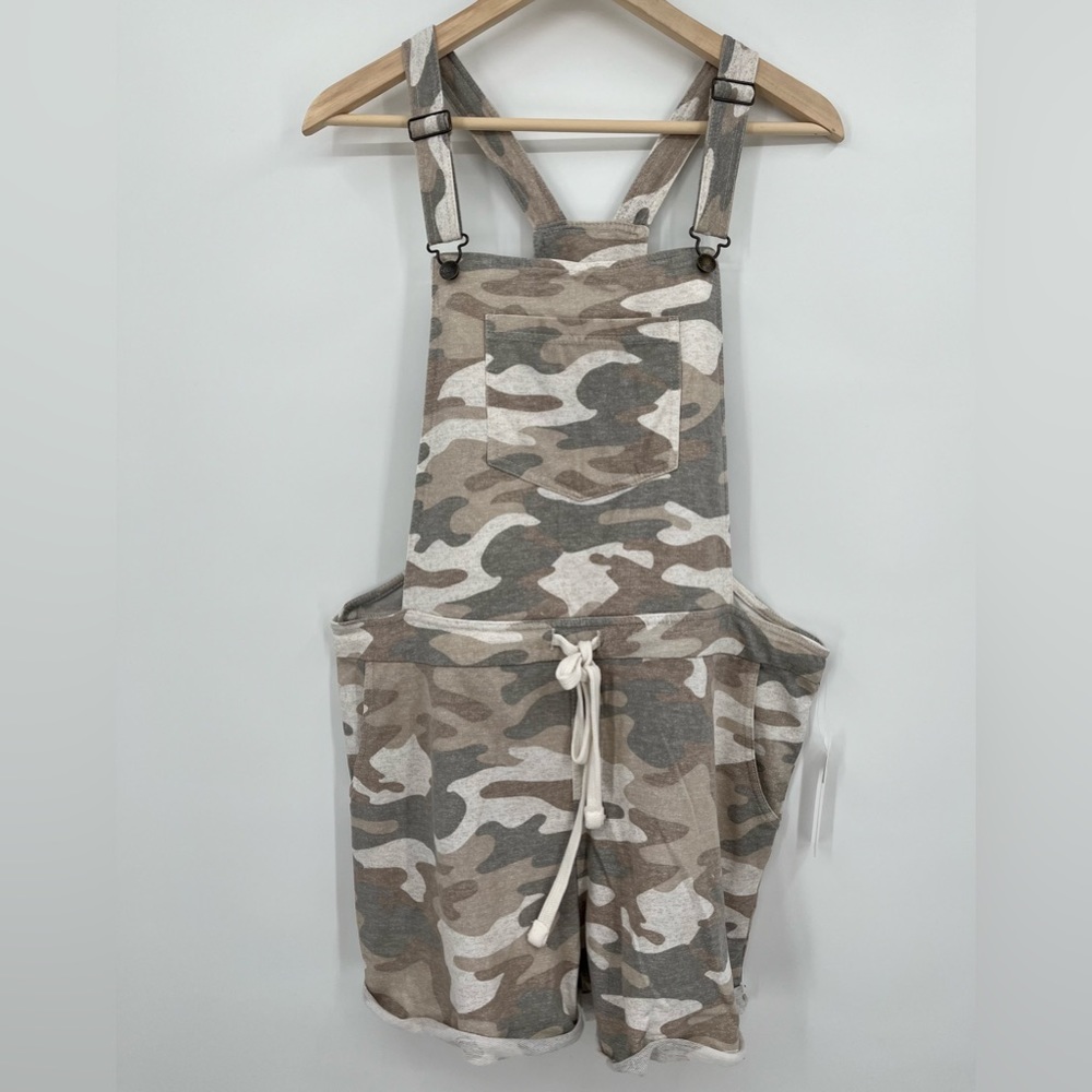 New Wallflower Camouflage Bib Overall‎ Shortalls Shorts Size Large